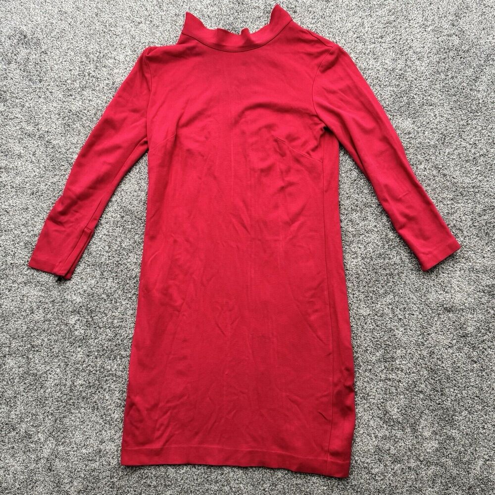 Vintage Ann Taylor Dress 6 Minimalist 90s Y2K Chic Office Quiet Luxury Zip Cuffs